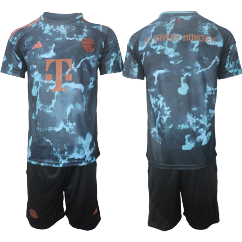 Men 2024-2025 Club Bayern Munich away black Blank Soccer Jersey->indianapolis colts->NFL Jersey